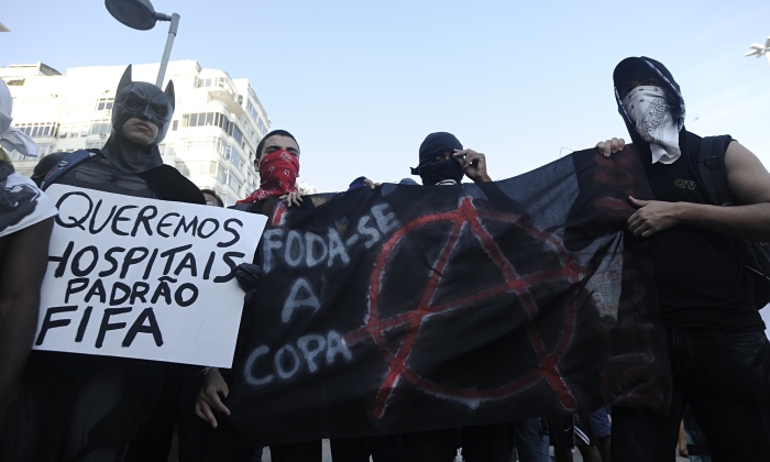 Brazil Black Bloc protesters